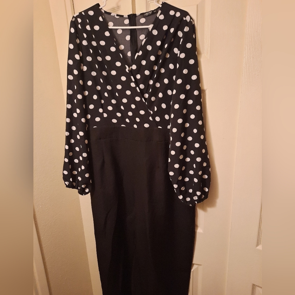 Polka-dot Plus size Jumpsuit